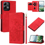 For Xiaomi Redmi 17 5G  /  Redmi 17 4G Case Tulip Leather Phone Cover with 5 Card Slots Wallet