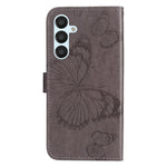 Til Samsung Galaxy A54 5G Pung-etui Blomster Sommerfugl Præget Læder Telefoncover Stand