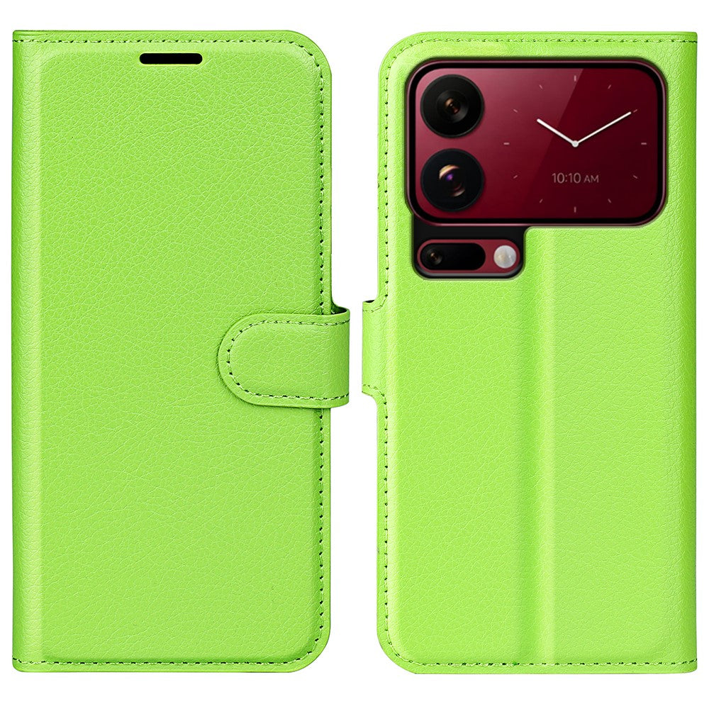For Xiaomi 18 Pro Max Case Wallet Stand Litchi Texture Shockproof Leather Phone Cover