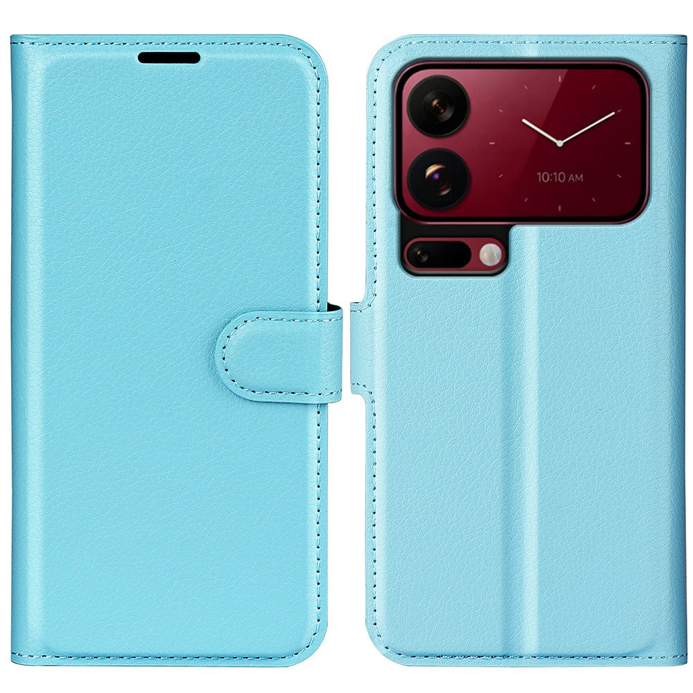 For Xiaomi 18 Pro Max Case Wallet Stand Litchi Texture Shockproof Leather Phone Cover