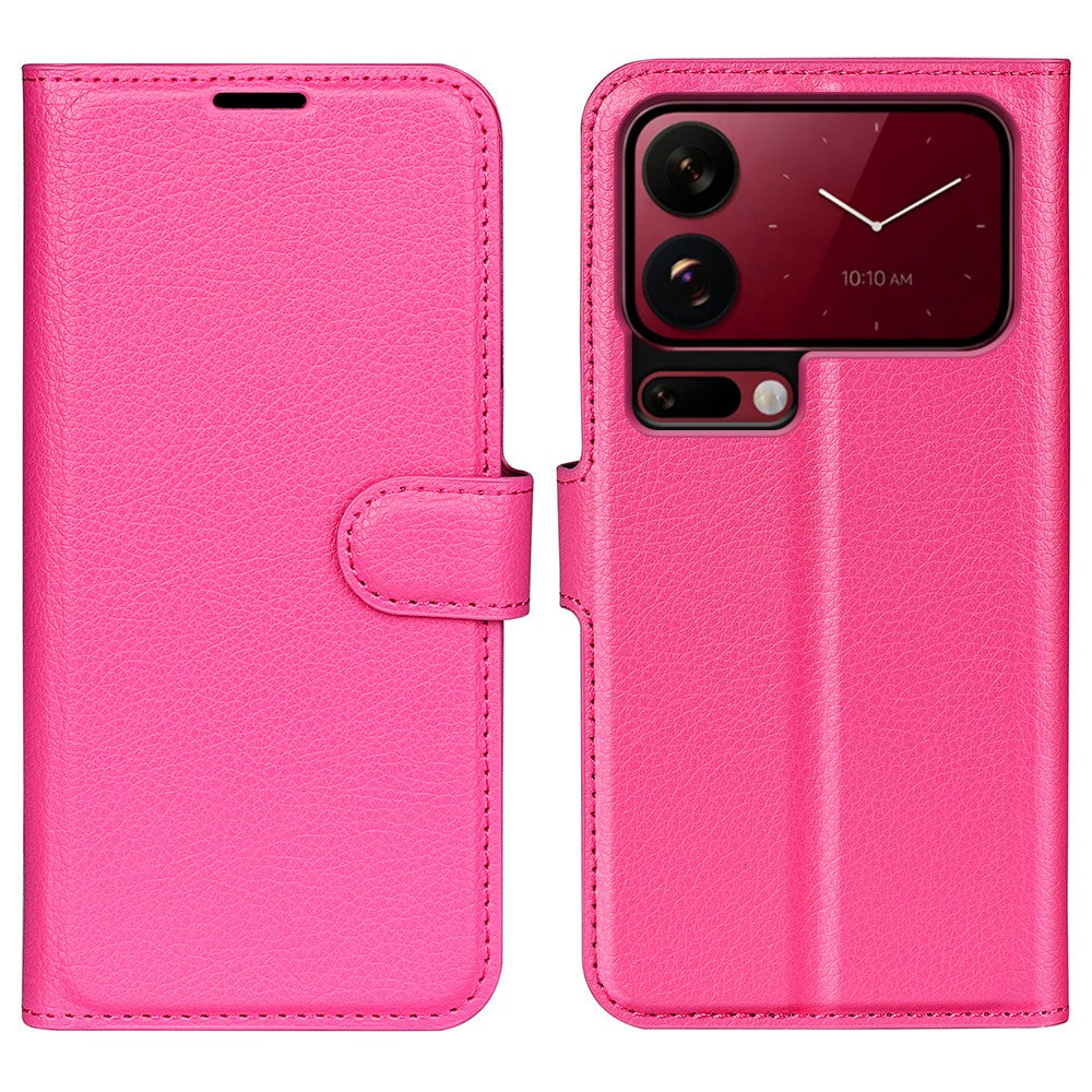 For Xiaomi 18 Pro Max Case Wallet Stand Litchi Texture Shockproof Leather Phone Cover