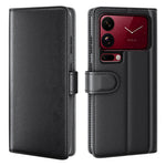 For Xiaomi 18 Pro Case Genuine Split Leather Phone Cover with Wallet Stand