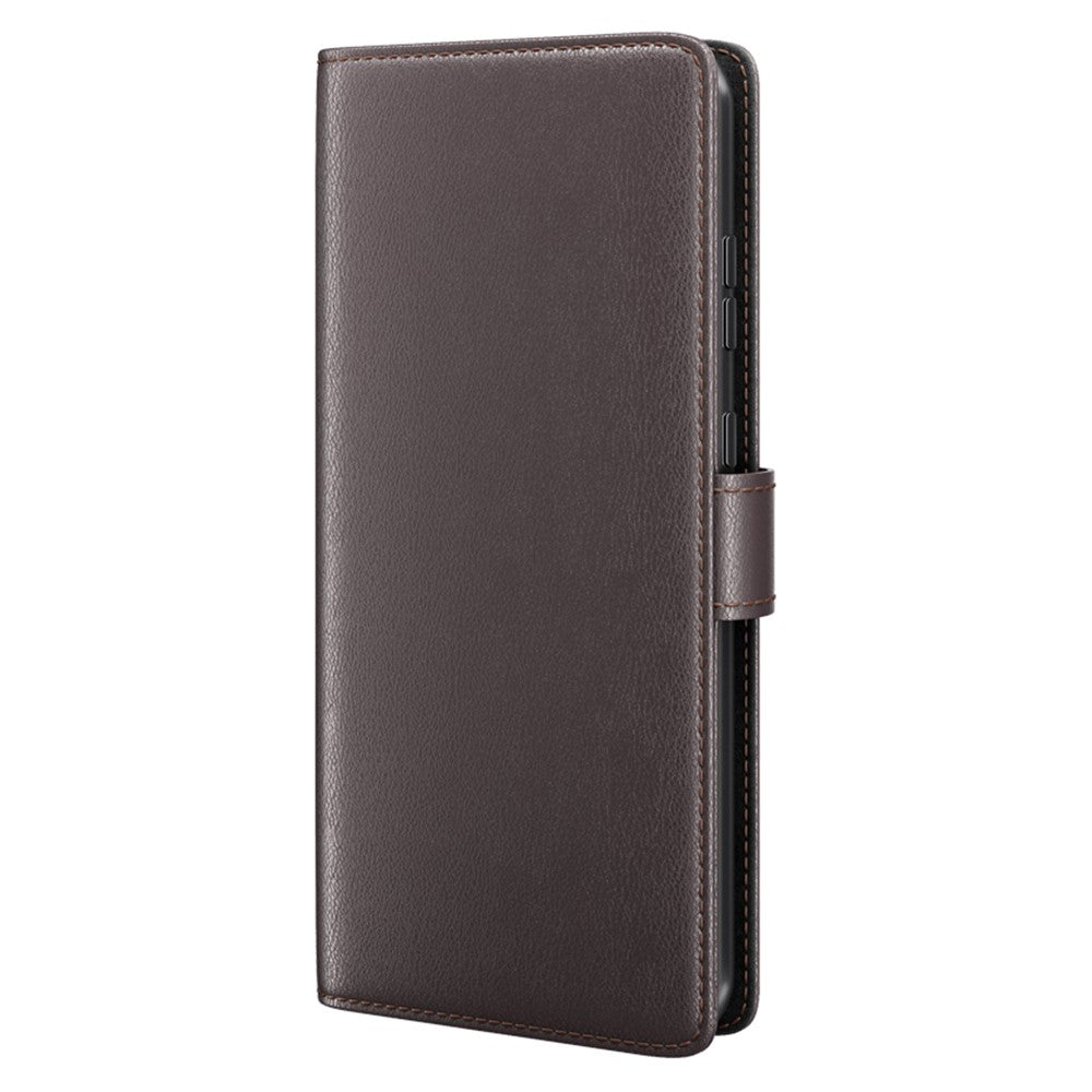 For Xiaomi 18 Pro Max Case Genuine Split Leather Phone Cover with Wallet Stand