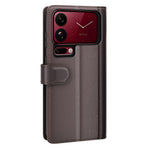 For Xiaomi 18 Pro Max Case Genuine Split Leather Phone Cover with Wallet Stand
