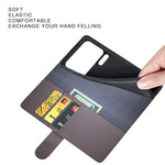 For Xiaomi 18 Pro Max Case Genuine Split Leather Phone Cover with Wallet Stand