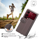 For Xiaomi 18 Pro Max Case Genuine Split Leather Phone Cover with Wallet Stand