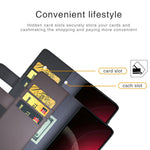 For Xiaomi 18 Pro Max Case Genuine Split Leather Phone Cover with Wallet Stand