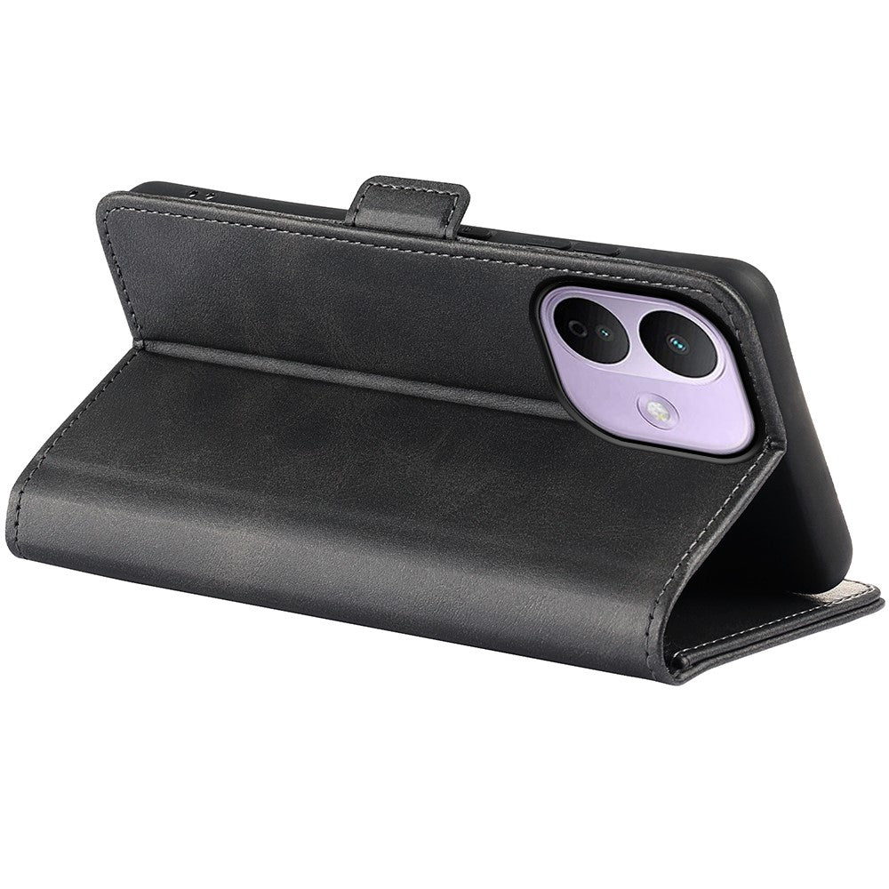 For Xiaomi Redmi Note 17 Pro Max 5G / Note 17 Pro+ 5G Case Calf Texture Leather Wallet Phone Cover