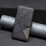 BINFEN COLOR for Xiaomi Redmi Note 17 Pro Max 5G / Note 17 Pro+ 5G Phone Case Wallet Stand Geometry Imprinted Leather Cover