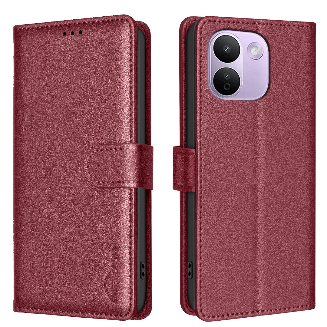 BINFEN COLOR for Xiaomi Redmi Note 17 Pro Max 5G / Note 17 Pro+ 5G BF32 Leather Case Wallet RFID Blocking Phone Cover