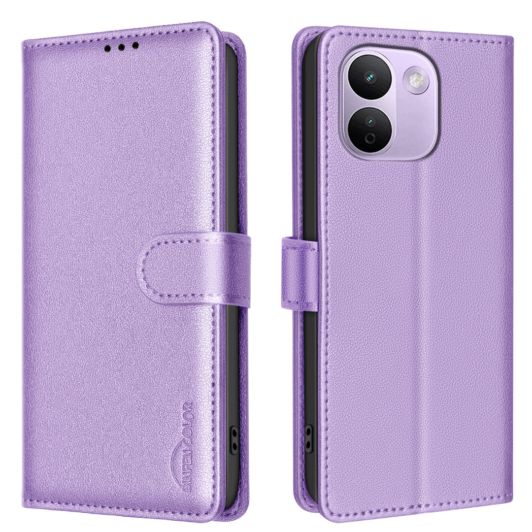 BINFEN COLOR for Xiaomi Redmi Note 17 Pro Max 5G / Note 17 Pro+ 5G BF32 Leather Case Wallet RFID Blocking Phone Cover
