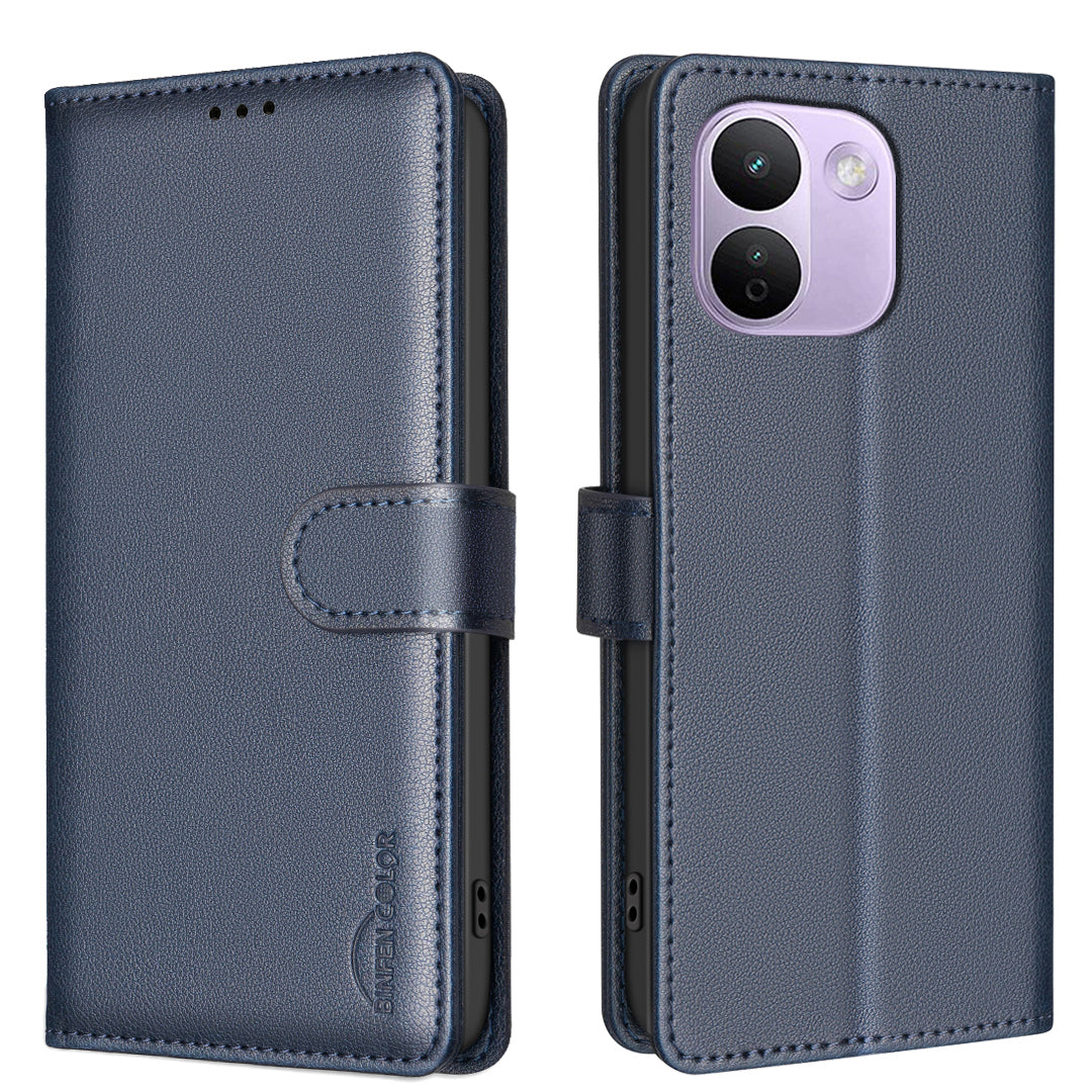 BINFEN COLOR for Xiaomi Redmi Note 17 Pro Max 5G / Note 17 Pro+ 5G BF32 Leather Case Wallet RFID Blocking Phone Cover