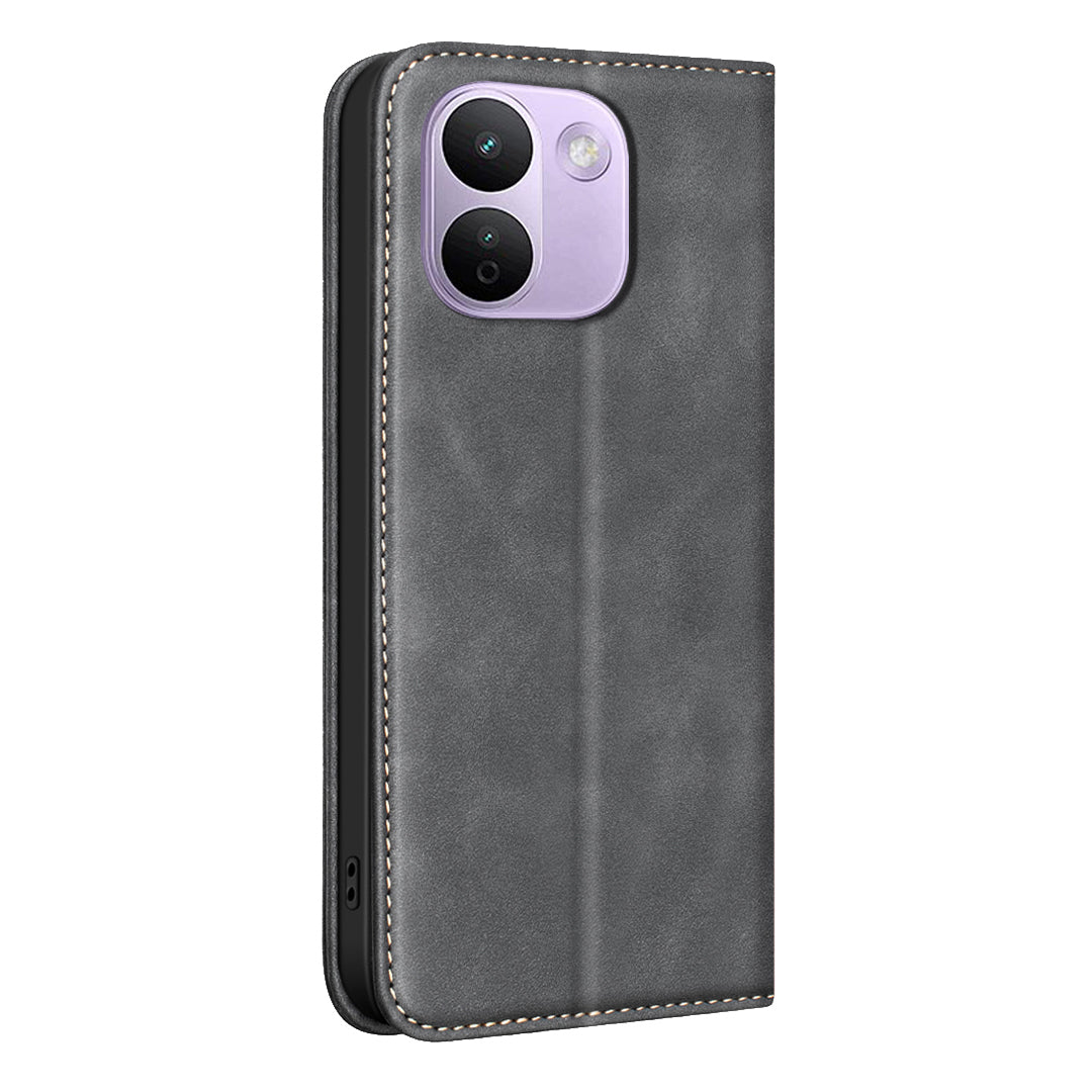 BINFEN COLOR for Xiaomi Redmi Note 17 Pro Max 5G / Note 17 Pro+ 5G RFID Blocking Calf Texture PU Leather Phone Cover