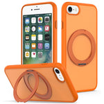 Til iPhone SE (2022) / SE (2020) / iPhone 8 4.7 tommer / iPhone 7 4.7 tommer etui med roterende magnetisk støtteben PC + TPU Skin-Touch telefoncover