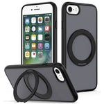 Til iPhone SE (2022) / SE (2020) / iPhone 8 4.7 tommer / iPhone 7 4.7 tommer etui med roterende magnetisk støtteben PC + TPU Skin-Touch telefoncover