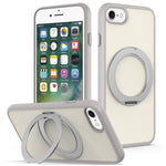 Til iPhone SE (2022) / SE (2020) / iPhone 8 4.7 tommer / iPhone 7 4.7 tommer etui med roterende magnetisk støtteben PC + TPU Skin-Touch telefoncover