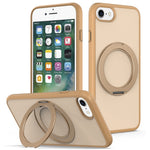 Til iPhone SE (2022) / SE (2020) / iPhone 8 4.7 tommer / iPhone 7 4.7 tommer etui med roterende magnetisk støtteben PC + TPU Skin-Touch telefoncover