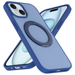 Til iPhone 13 / 14 Cover med Roterende Magnetisk Støttefod PC + TPU Skin-Touch Telefoncover