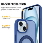 Til iPhone 13 / 14 Cover med Roterende Magnetisk Støttefod PC + TPU Skin-Touch Telefoncover