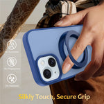 Til iPhone 13 / 14 Cover med Roterende Magnetisk Støttefod PC + TPU Skin-Touch Telefoncover