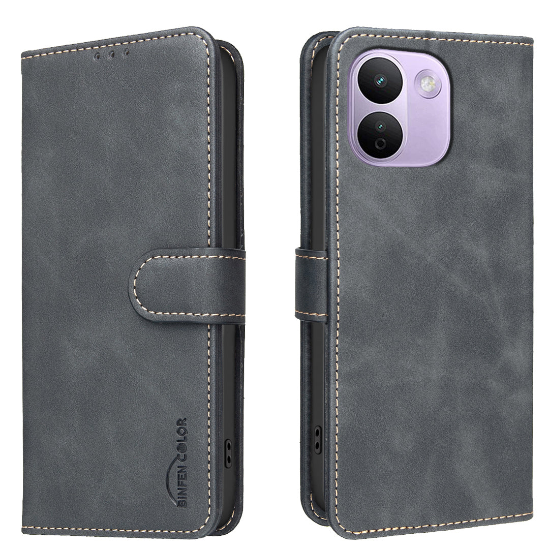 BINFEN COLOR for Xiaomi Redmi Note 17 Pro Max 5G / Note 17 Pro+ 5G BF37 Case RFID Blocking Wallet Stand Leather Phone Cover
