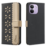 BINFEN COLOR for Xiaomi Redmi Note 17 Pro Max 5G / Note 17 Pro+ 5G BF36 Leather Case Floral Pattern Phone Cover RFID Blocking Wallet Stand