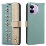 BINFEN COLOR för Xiaomi Redmi Note 17 Pro Max 5G / Note 17 Pro+ 5G BF36 Läderfodral Blommönster mobilskal RFID-blockerande Plånboksställ