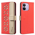 BINFEN COLOR för Xiaomi Redmi Note 17 Pro Max 5G / Note 17 Pro+ 5G BF36 Läderfodral Blommönster mobilskal RFID-blockerande Plånboksställ