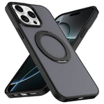 Til iPhone 12 / 12 Pro Cover med Roterende Magnetisk Støttefod PC + TPU Skin-Touch Telefoncover