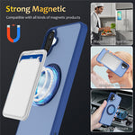 Samsung Galaxy A08 4G / A08 5G / A07 4G / A07s 4G / A07 5G-etui med roterende magnetisk stativ, PC + TPU-mobilcover med skin-touch