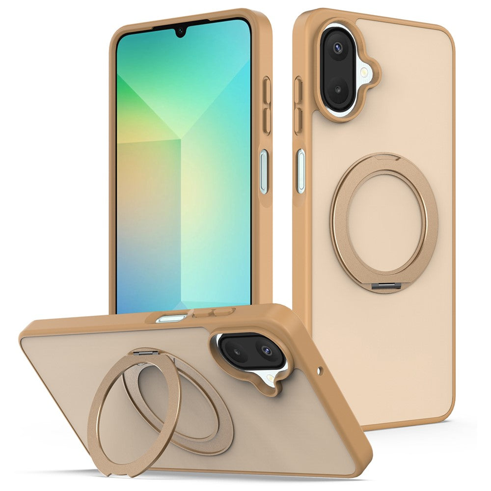 Samsung Galaxy A08 4G / A08 5G / A07 4G / A07s 4G / A07 5G-etui med roterende magnetisk stativ, PC + TPU-mobilcover med skin-touch