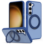 Samsung Galaxy S23-cover med roterende magnetisk stativ, PC + TPU-mobilcover med skin-touch