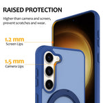 Samsung Galaxy S23-cover med roterende magnetisk stativ, PC + TPU-mobilcover med skin-touch