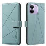 BINFEN COLOR for Xiaomi Redmi Note 17 Pro Max 5G / Note 17 Pro+ 5G BF35 Case Geometry Imprinted Leather Phone Cover RFID Blocking Wallet Stand