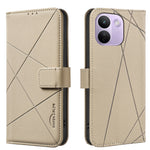 BINFEN COLOR for Xiaomi Redmi Note 17 Pro Max 5G / Note 17 Pro+ 5G BF35 Case Geometry Imprinted Leather Phone Cover RFID Blocking Wallet Stand