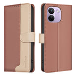 BINFEN COLOR for Xiaomi Redmi Note 17 Pro Max 5G / Note 17 Pro+ 5G Leather Case Splicing Color RFID Blocking Wallet Stand Phone Cover