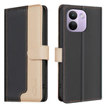 BINFEN COLOR for Xiaomi Redmi Note 17 Pro Max 5G / Note 17 Pro+ 5G Leather Case Splicing Color RFID Blocking Wallet Stand Phone Cover