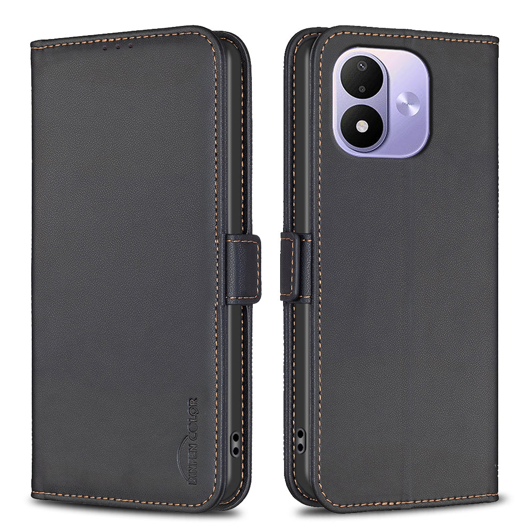 BINFEN COLOR för Xiaomi Redmi Note 17 4G (Global) / Note 17 5G (Global) / Note 17 (Indien/Kina) 5G-skal BF31 PU-läder, flipfodral, plånboksfodral
