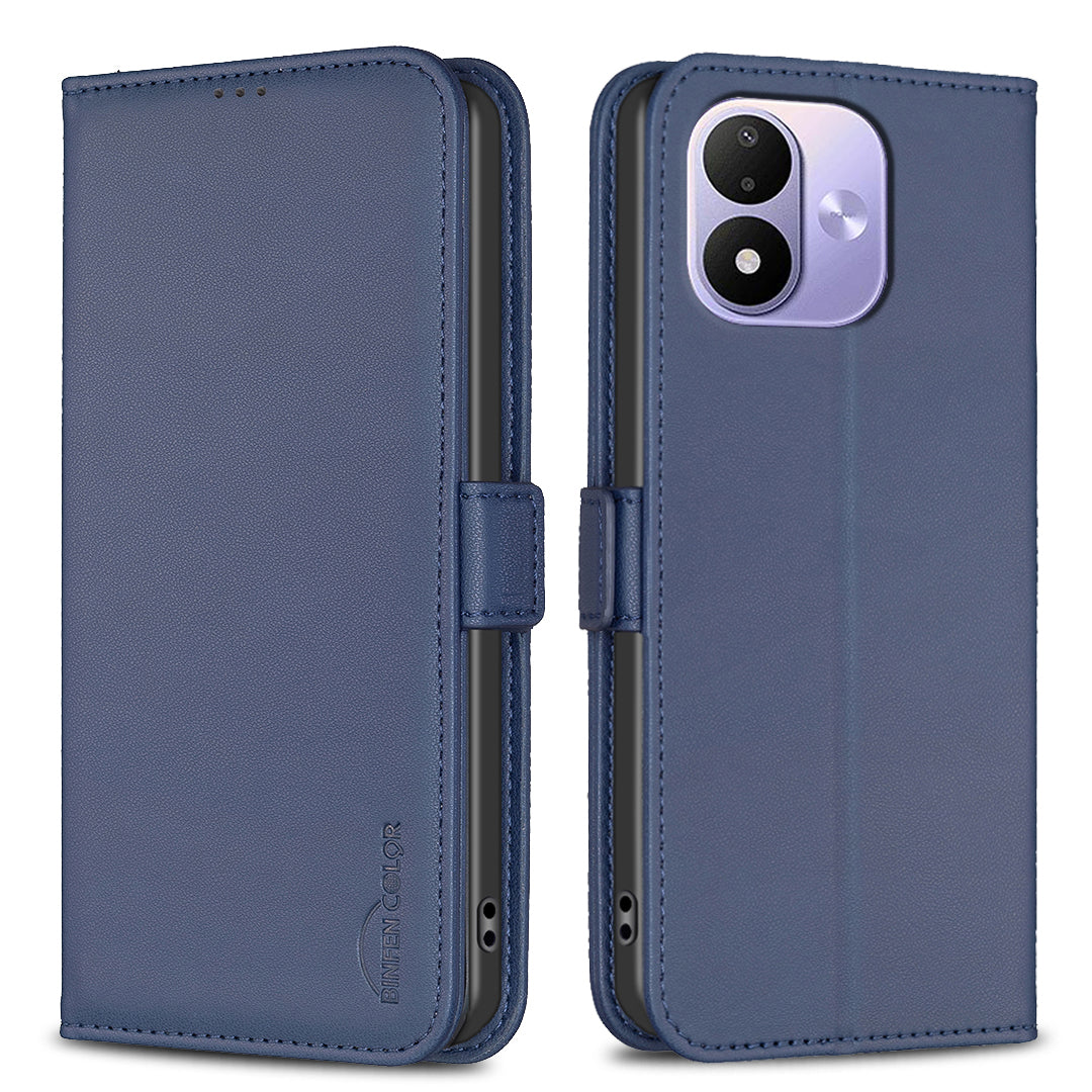 BINFEN COLOR för Xiaomi Redmi Note 17 4G (Global) / Note 17 5G (Global) / Note 17 (Indien/Kina) 5G-skal BF31 PU-läder, flipfodral, plånboksfodral