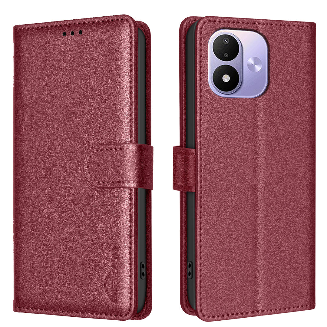 BINFEN COLOR for Xiaomi Redmi Note 17 4G (Global) / Note 17 5G (Global) / Note 17 (India / China) 5G BF32 Leather Case Wallet RFID Blocking Phone Cover
