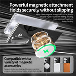 Til Samsung Galaxy Z Fold7 5G magnetisk cover, PC + glas bagside stødsikker anti-fingeraftryk telefoncover med skærmbeskytter