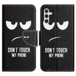 For Samsung Galaxy A34 5G Pattern Printing PU Leather Flip Folio Case Cross Texture Shockproof TPU Inner Shell Wallet Stand Phone Cover