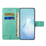 For Samsung Galaxy A34 5G Imprinted Owl Tree Pattern Stand Wallet Case PU Leather Full Protection Phone Cover