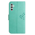 For Samsung Galaxy A34 5G Imprinted Owl Tree Pattern Stand Wallet Case PU Leather Full Protection Phone Cover