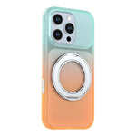 Til iPhone 16 Pro Magnetisk cover med drejelig støttefod Gradient farve PC + TPU Telefoncover