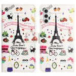 For Samsung Galaxy A34 5G Pattern Printing PU Leather Cover Stand Magnetic Closure Flip Wallet Phone Case