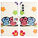 For Samsung Galaxy A34 5G Pattern Printing PU Leather Cover Stand Magnetic Closure Flip Wallet Phone Case