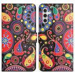 For Samsung Galaxy A34 5G Pattern Printing PU Leather Cover Stand Magnetic Closure Flip Wallet Phone Case