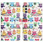 For Samsung Galaxy A34 5G Pattern Printing PU Leather Cover Stand Magnetic Closure Flip Wallet Phone Case