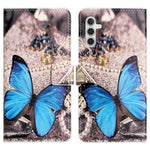 For Samsung Galaxy A34 5G Pattern Printing PU Leather Cover Stand Magnetic Closure Flip Wallet Phone Case